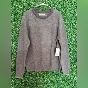 Men's Crewneck Sweater in Carbon Blue